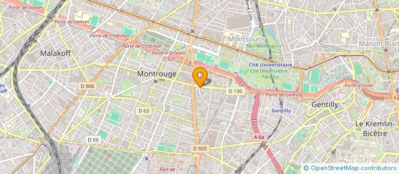 localisation de l'entreprise L'ORGANISTE  MONTROUGE