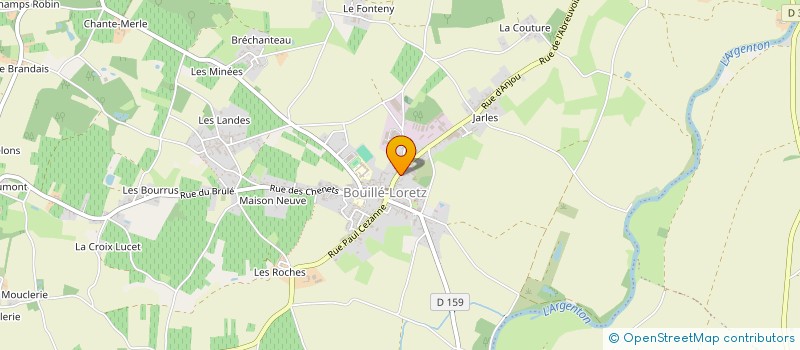 localisation de l'entreprise L'ORGUE DES MARCHES DE L'ANJOU  LORETZ-D'ARGENTON