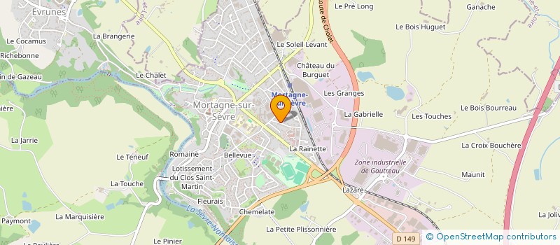 localisation de l'entreprise L'ORGUE DU FAUBOURG  MORTAGNE-SUR-SEVRE