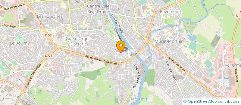 localisation de l'entreprise L'ORIBUS HISTOIRE ET SOCIETE EN MAYENNE à LAVAL