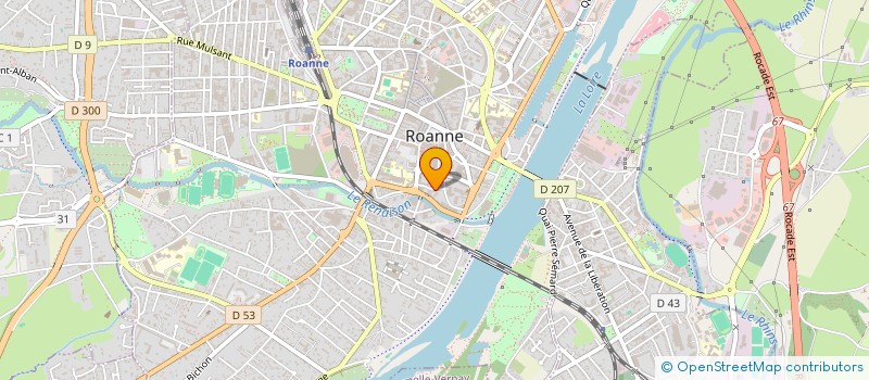 localisation de l'entreprise L ORIENT à ROANNE