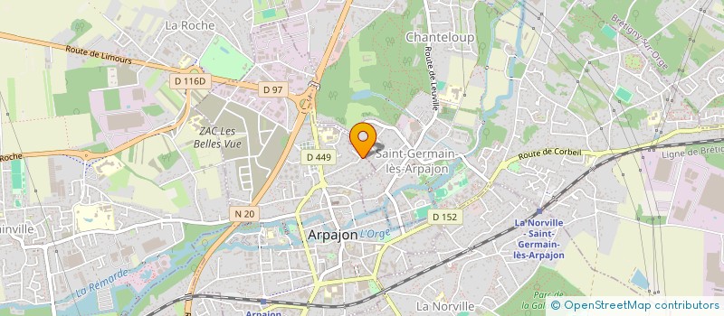 localisation de l'entreprise L'ORIENT à ARPAJON