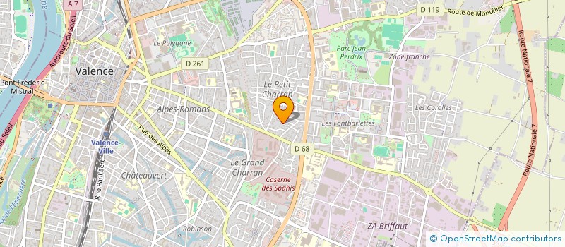 localisation de l'entreprise L'ORIENT à VALENCE