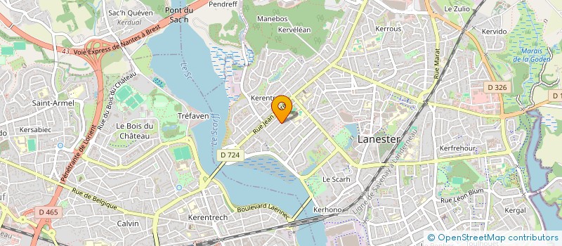 localisation de l'entreprise L'ORIENT  LANESTER