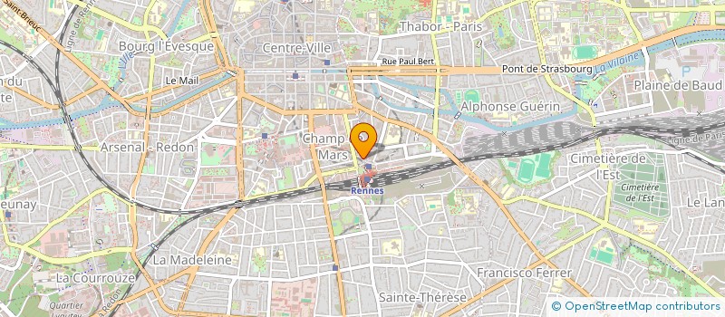 localisation de l'entreprise L'ORIENT EXPRESS à RENNES