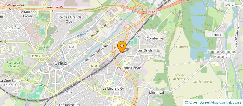 localisation de l'entreprise L ORIENT EXPRESS à DREUX