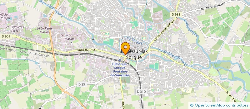 localisation de l'entreprise L ORIENT EXPRESS  L'ISLE-SUR-LA-SORGUE