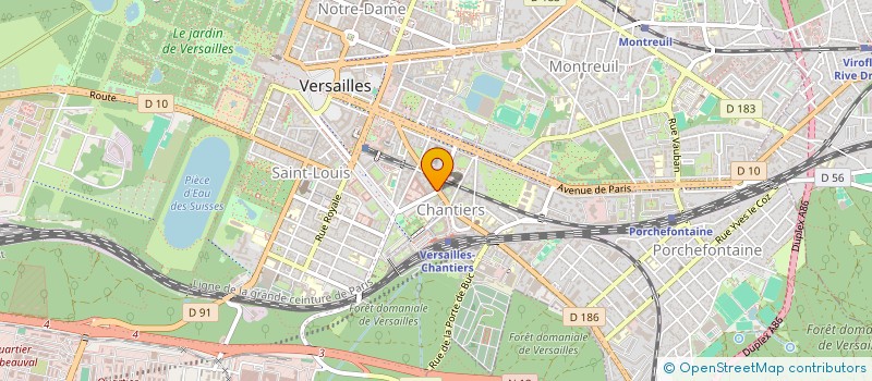 localisation de l'entreprise L'ORIENT FAST à VERSAILLES