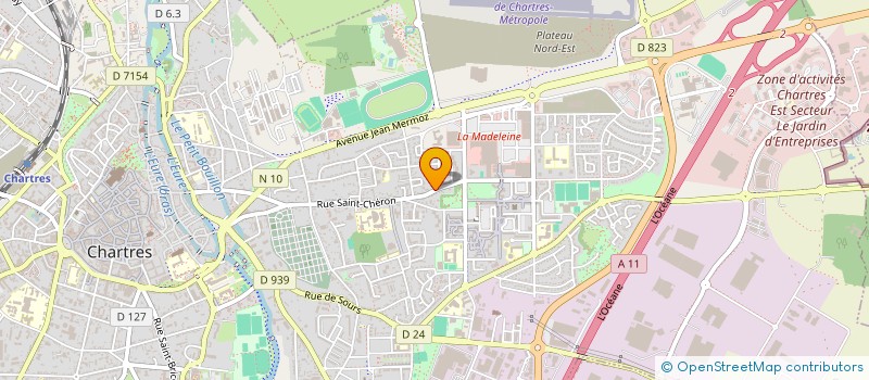 localisation de l'entreprise L'ORIENT PIZZA à CHARTRES