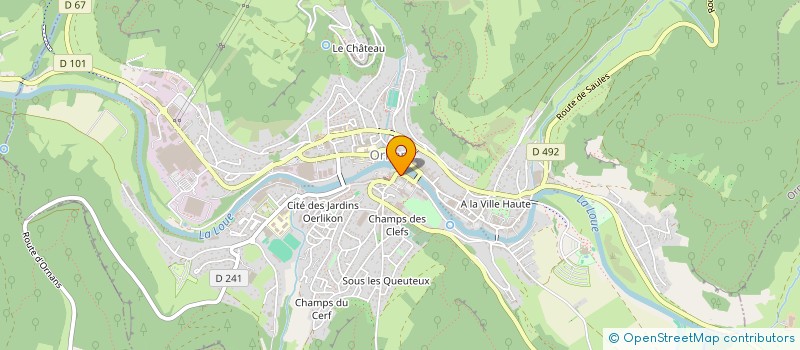 localisation de l'entreprise L'ORIENTAL à ORNANS