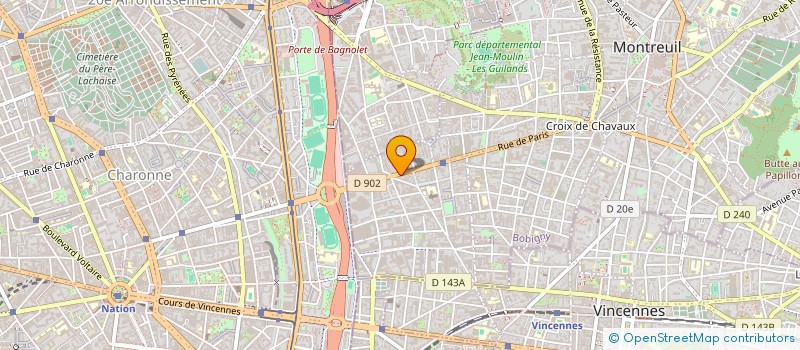 localisation de l'entreprise L'ORIENTAL DE MONTREUIL à MONTREUIL