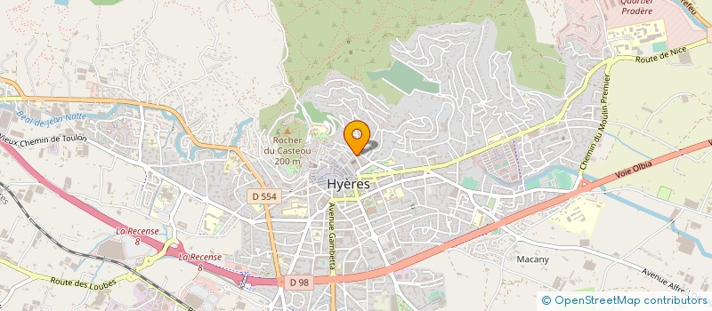 localisation de l'entreprise L'ORIENTAL'HYERES à HYERES