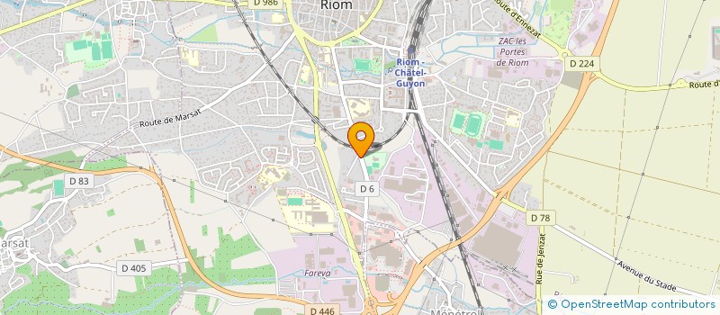 localisation de l'entreprise L'ORIENTALE à RIOM