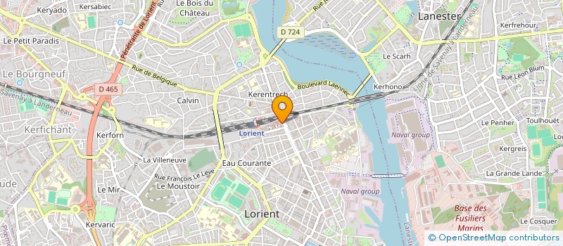 localisation de l'entreprise L'ORIENTIS PARTICIPATIONS  LORIENT