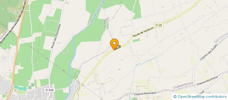 localisation de l'entreprise L'ORIFLAMME  CHATEAURENARD