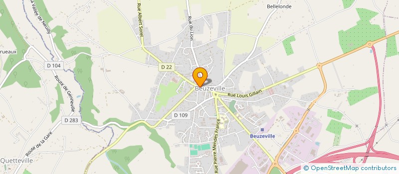 localisation de l'entreprise L'ORIGAN à BEUZEVILLE