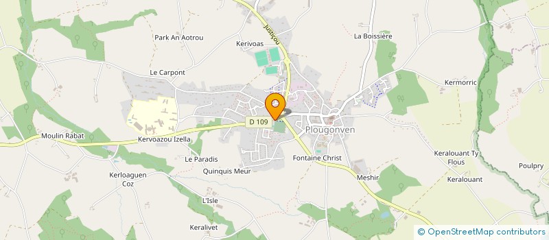 localisation de l'entreprise L'ORIGANE à PLOUGONVEN