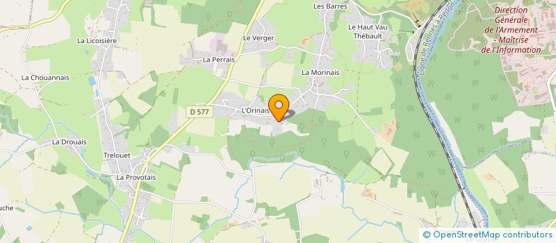 localisation de l'entreprise L'ORINAISE  GUICHEN