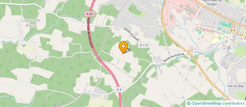 localisation de l'entreprise L'ORKY  BAZAS