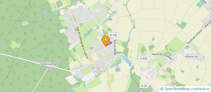 localisation de l'entreprise L'ORME BLANCHET à CHAMBON-LA-FORET