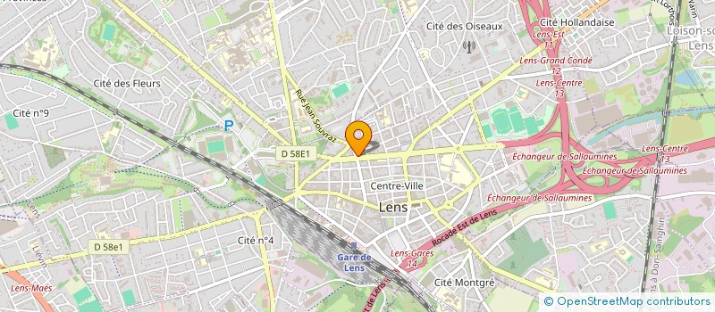 localisation de l'entreprise L'ORME DE SOUCHEZ  LENS