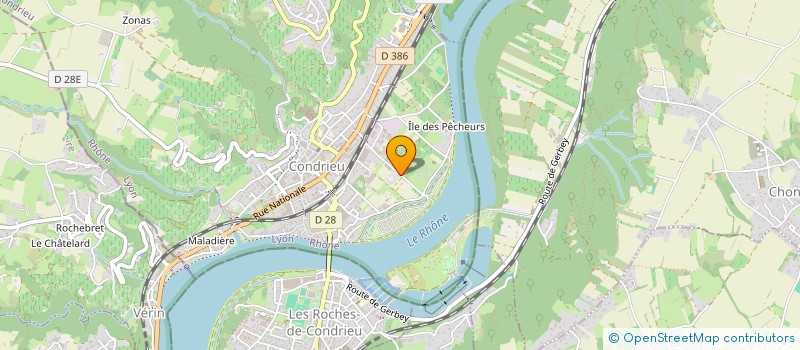 localisation de l'entreprise L'ORME IMMOBILIER  CONDRIEU