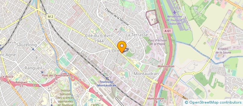 localisation de l'entreprise L'ORMEAU à TOULOUSE