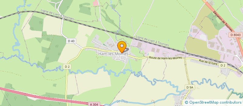 localisation de l'entreprise L'ORMEAU  HAM-LES-MOINES