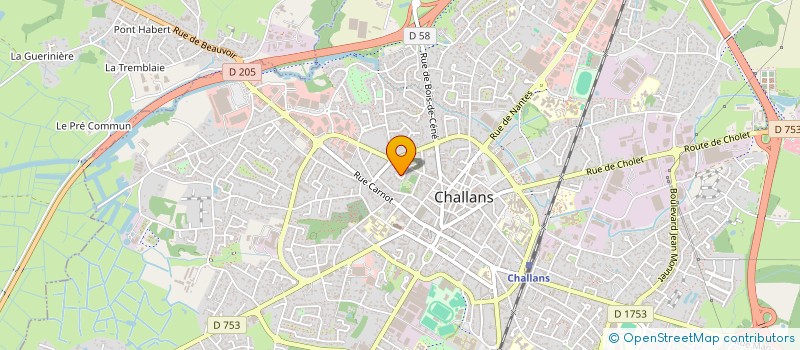 localisation de l'entreprise L'ORMEAU à CHALLANS