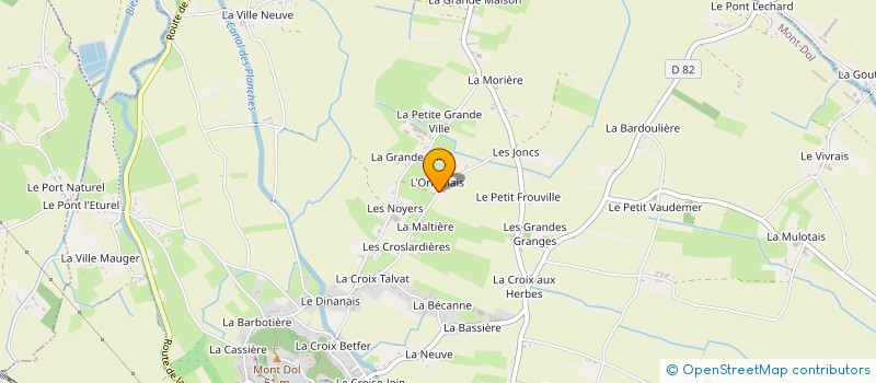 localisation de l'entreprise L'ORMELAIS  MONT-DOL