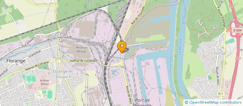 localisation de l'entreprise L'ORN-AUTO  FLORANGE