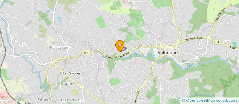 localisation de l'entreprise L'ORNELLA  CHATEAUNEUF-GRASSE