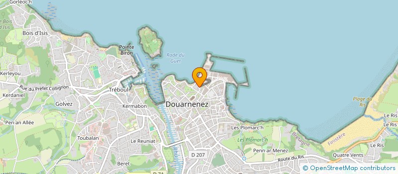 localisation de l'entreprise L'ORPAILLEUSE  DOUARNENEZ
