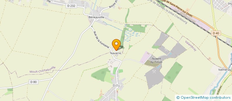 localisation de l'entreprise L'ORPHEA  MOULT-CHICHEBOVILLE