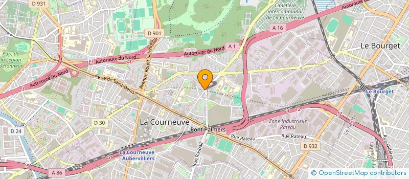 localisation de l'entreprise L'ORPHEON à LA COURNEUVE