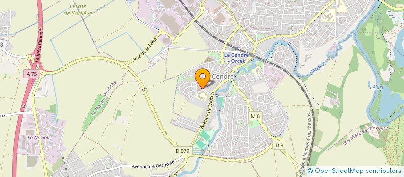 localisation de l'entreprise L'ORPIMENT  LE CENDRE