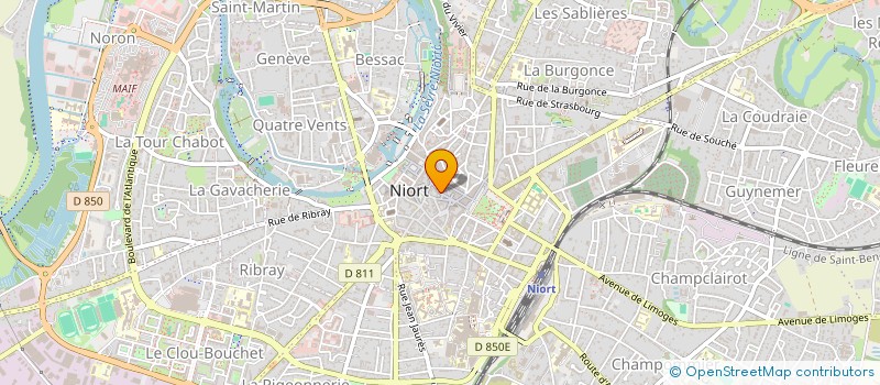 localisation de l'entreprise L'ORQUE ET LE CHEVALIER à NIORT
