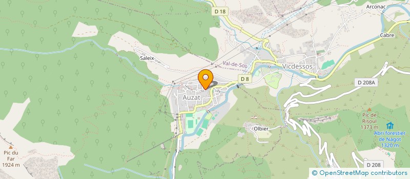 localisation de l'entreprise L'ORRIEGEOISE à AUZAT