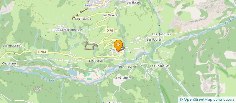 localisation de l'entreprise L'ORSATUS à ORCIERES