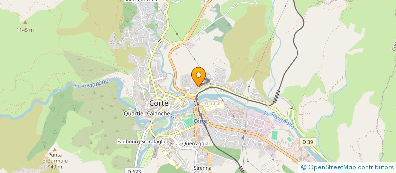 localisation de l'entreprise L'ORSU PENSOSU ASSOCIU  CORTE