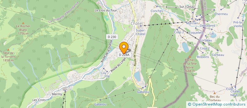 localisation de l'entreprise L'ORTAZ à CHATEL