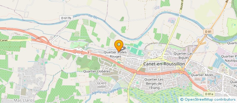 localisation de l'entreprise L'ORTREBU  CANET-EN-ROUSSILLON