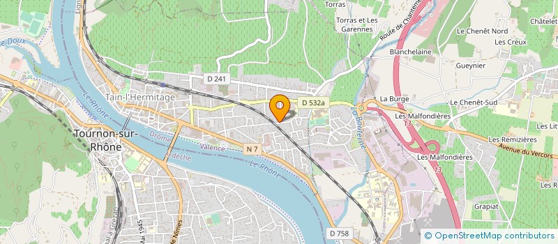 localisation de l'entreprise L'OSIER AU BOUT DES DOIGTS  TAIN-L'HERMITAGE