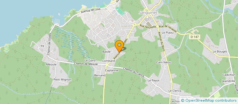 localisation de l'entreprise L'OSMONDE ROYALE  SANGUINET