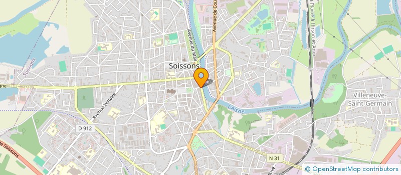 localisation de l'entreprise L OSMOSE à SOISSONS