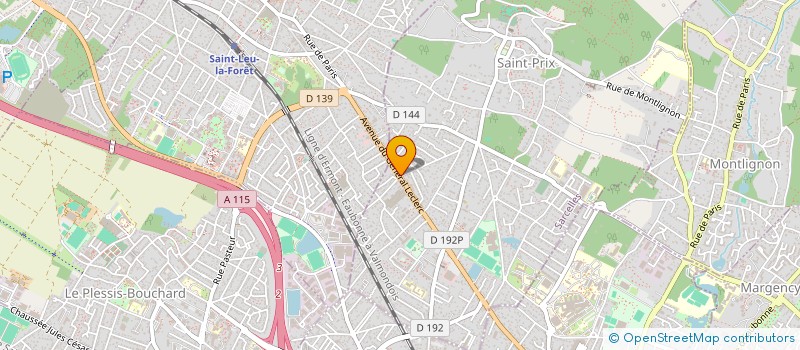 localisation de l'entreprise L'OSMOSE à SAINT-PRIX