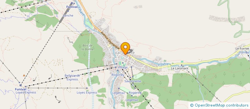 localisation de l'entreprise L'OSPEDALE  VAL-D'ISERE