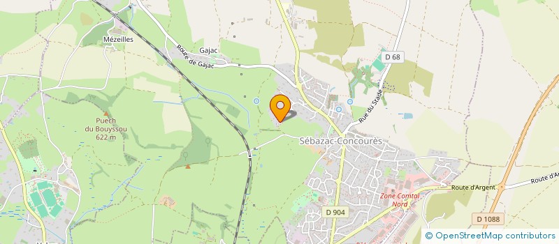 localisation de l'entreprise L'OSTAL DE SET  SEBAZAC-CONCOURES