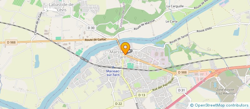 localisation de l'entreprise L'OSTAL DES PAINS à MARSSAC-SUR-TARN