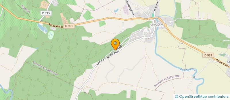 localisation de l'entreprise L'OSTAU  SERVIERS-ET-LABAUME